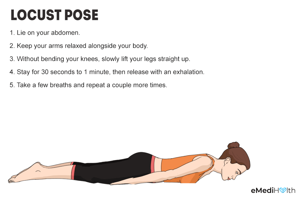 locust yoga pose