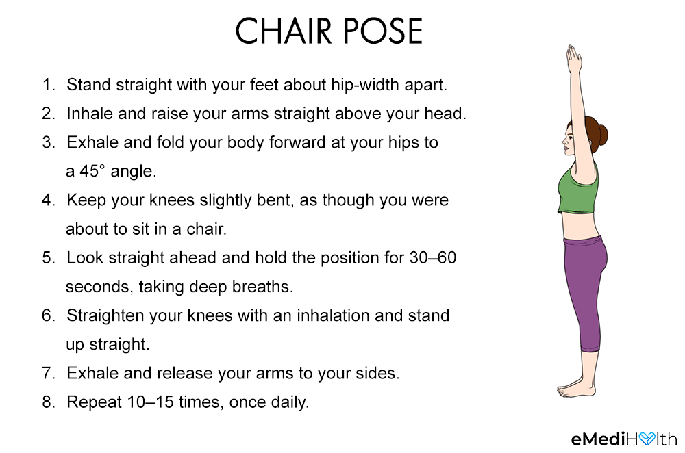 chair pose butt exercise