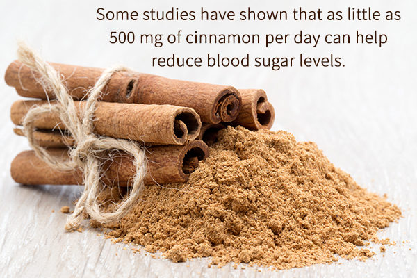consuming cinnamon cah help keep a check on blood sugar