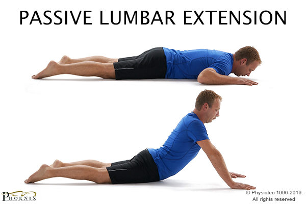 passive lumbar extension exercise to get pain relief from sciatica