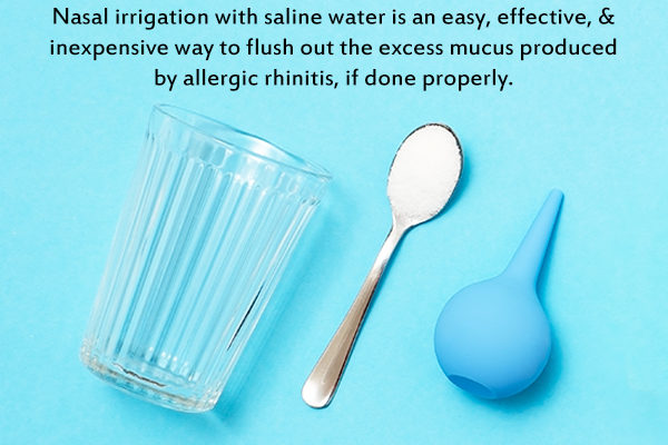 saline nasal wash can relieve allergic rhinitis