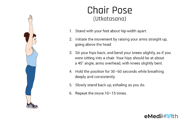 chair yoga pose