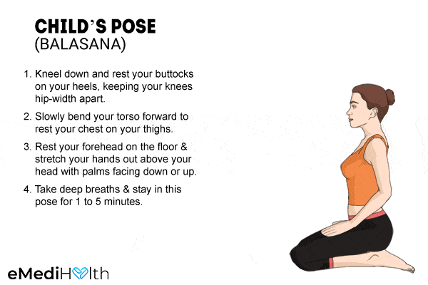 how to perform child's pose