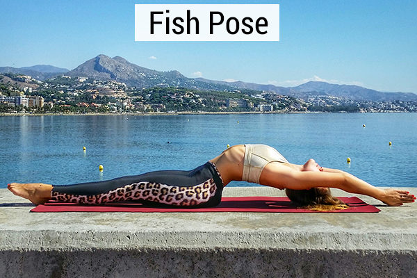 fish pose for sore muscles relief