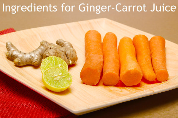 ginger-carrot juice ingredients