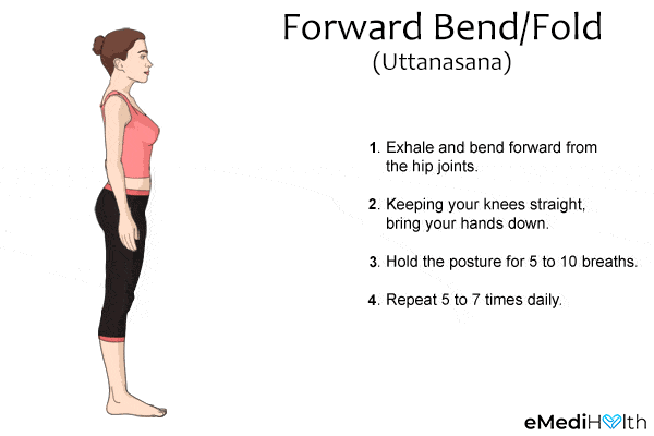 how to do the forward bend/fold (uttanasana)