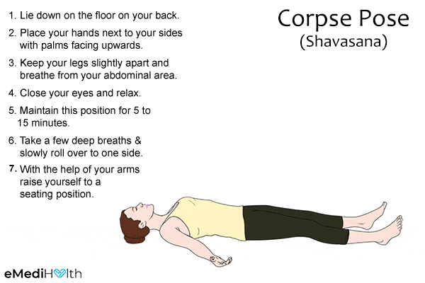 corpse yoga pose (shavasana)