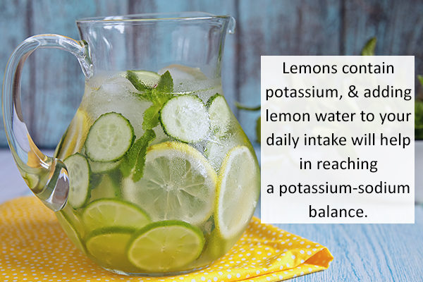 lemon water provides for your potassium needs
