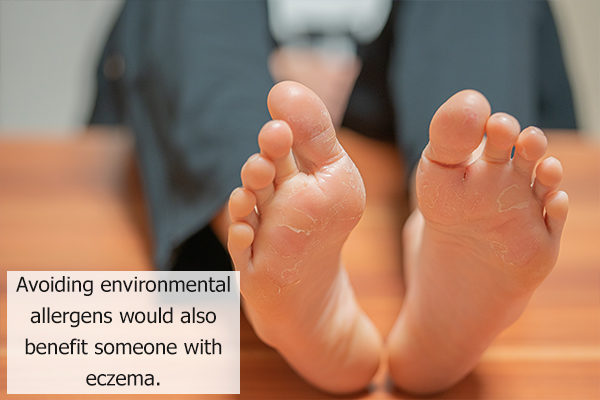 eczema can be a causative factor for red spots on feet