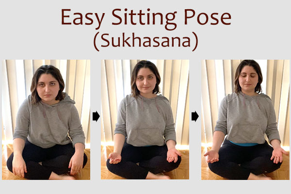 easy sitting pose (sukhasana)