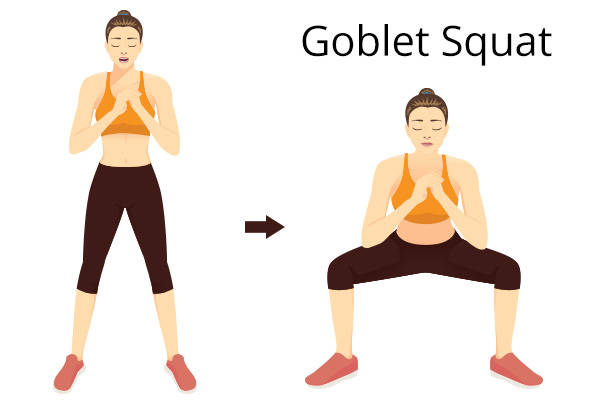 how to do a goblet squat?