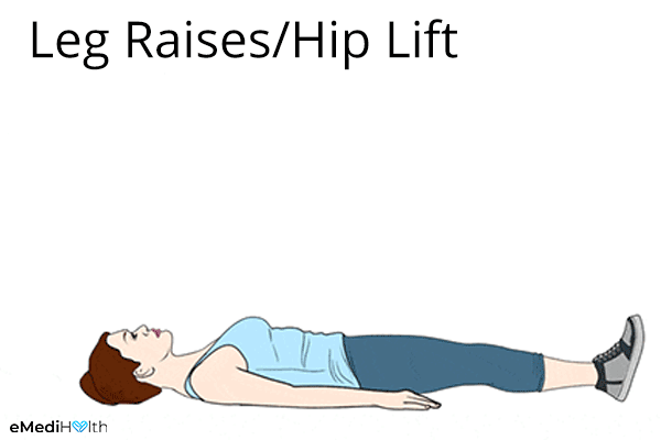 how to perform leg raises/hip lift?
