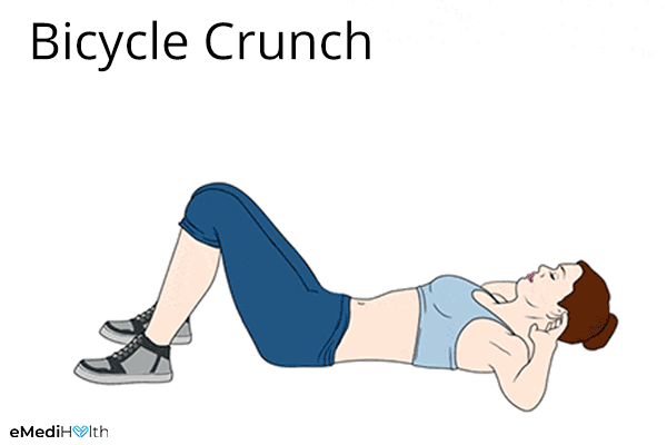 how to perform bicycle crunches?