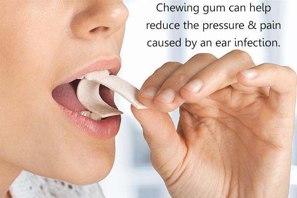 chewing gum can aid in relief from earache