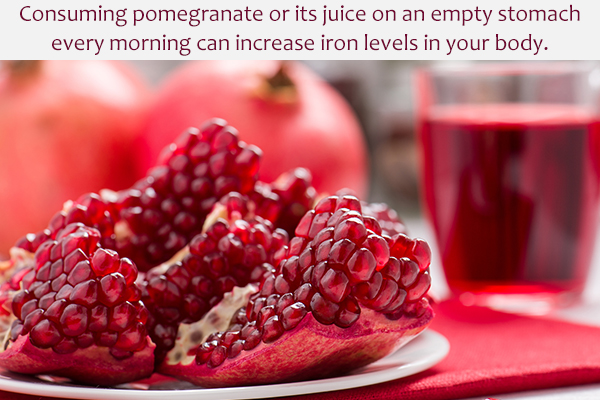 Pomegranate for anemia