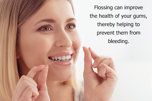regular flossing can improve the health of your gums