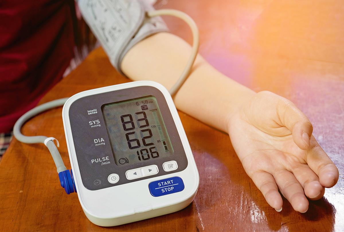 low blood pressure (hypotension)