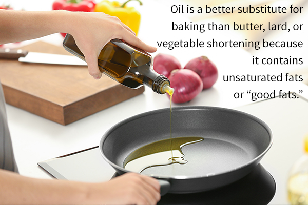 olive oil can be effectively used in baking
