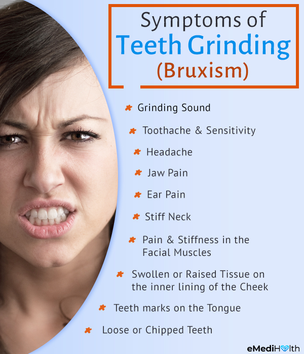 teeth grinding bruxism symptoms clenching signs tooth excessive causes away chip treatment treat enamel gnashing physical lead following