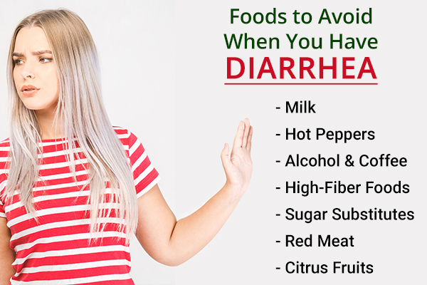 foods to avoid when suffering from diarrhea