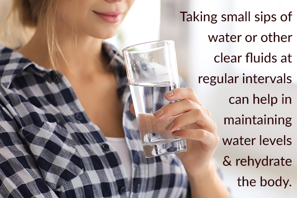 increasing water intake can help deal with dehydration