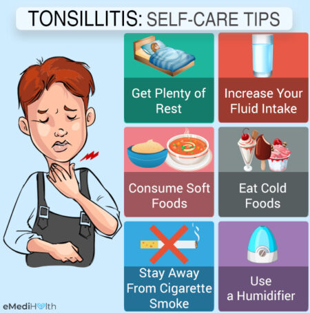 self-care tips for tonsillitis relief.