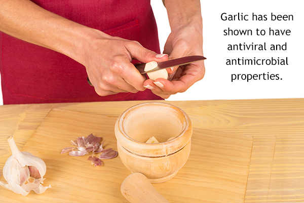garlic consumption can help relieve colds and flu