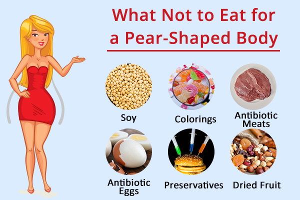 foods to avoid for a pear-shaped body type