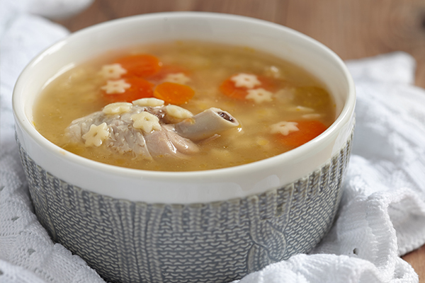 consuming chicken soup can help soothe your throat