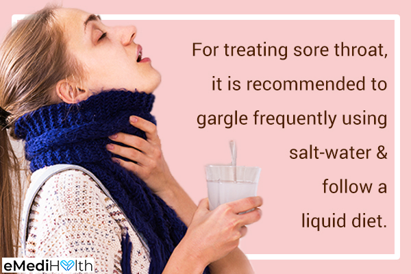gargling with salt water is a popular remedy for relieving a sore throat