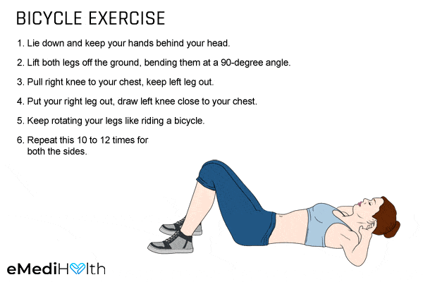 bicycle exercise for reducing belly fat