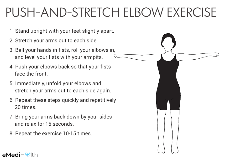 push-and stretch elbow exercise