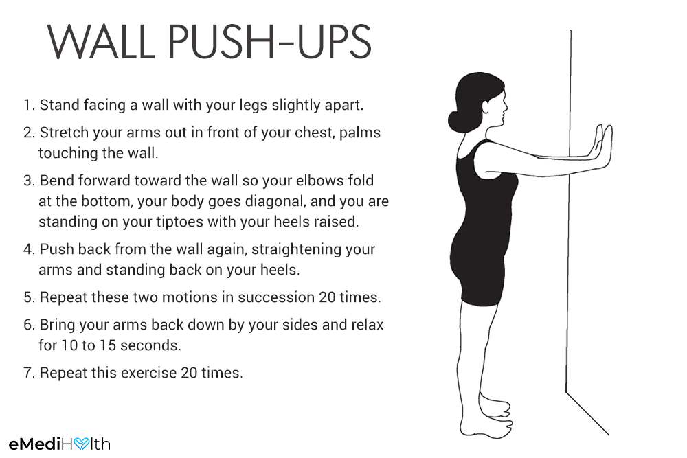 wall push-ups