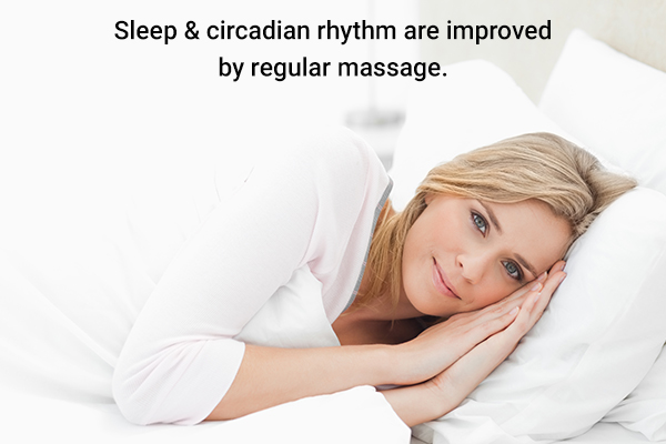 a regular massage can help promote better sleep