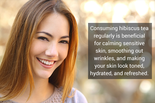 hibiscus tea can help maintain skin and hair health