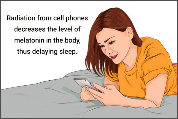 using cell phones at bedtime can delay sleep