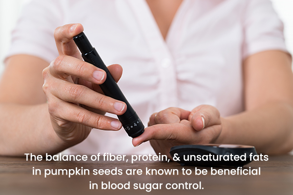 pumpkin seeds can help manage blood sugar levels