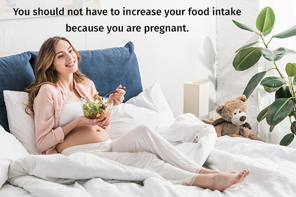should pregnant women eat for two?