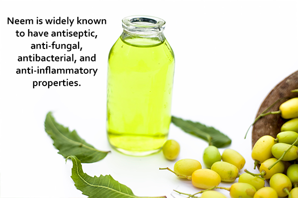 apply neem oil on acne