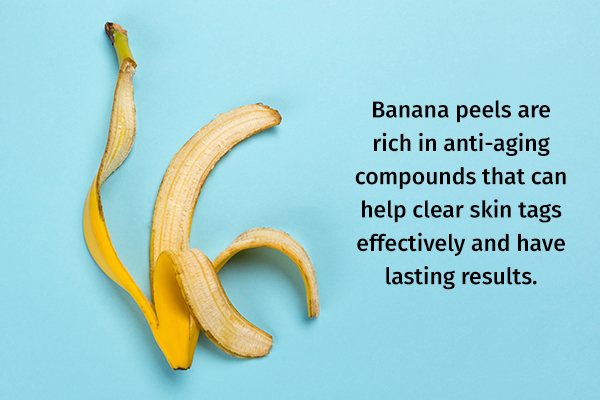 banana peel for skin tags