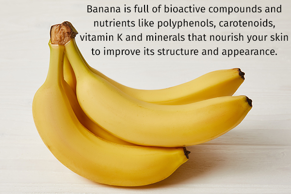 banana can help nourish your skin and lighten it