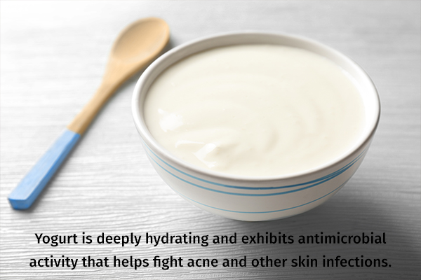 yogurt can help fight skin infections