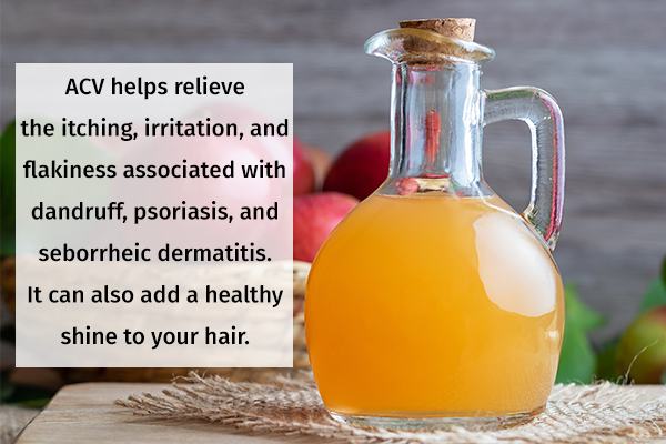 apple cider vinegar can help ward off skin infections