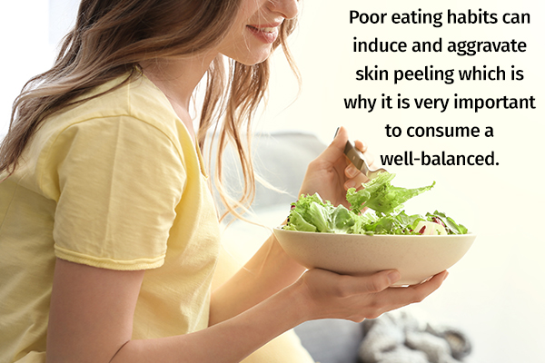 healthy eating can help maintain skin health