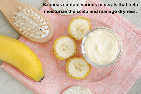 banana mask can help manage dry scalp