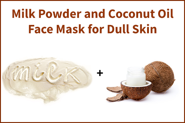 milk powder and coconut oil face mask for skin