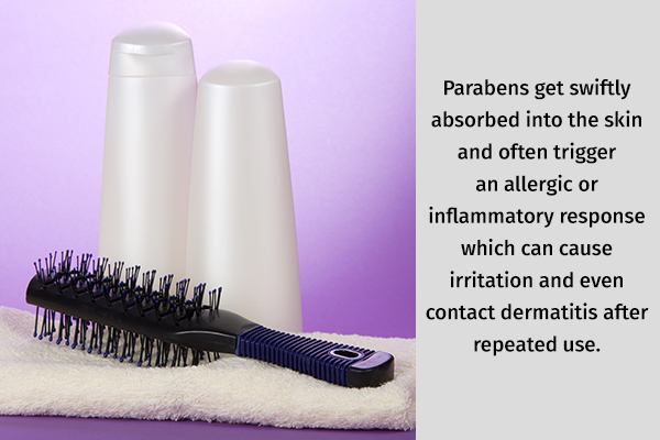 parabens can cause irritation in the scalp