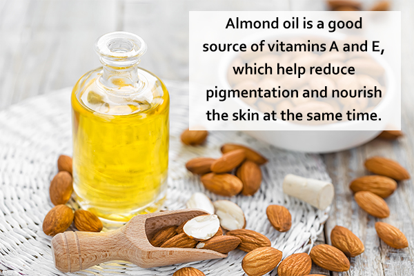 almond oil can help nourish and moisturize your skin