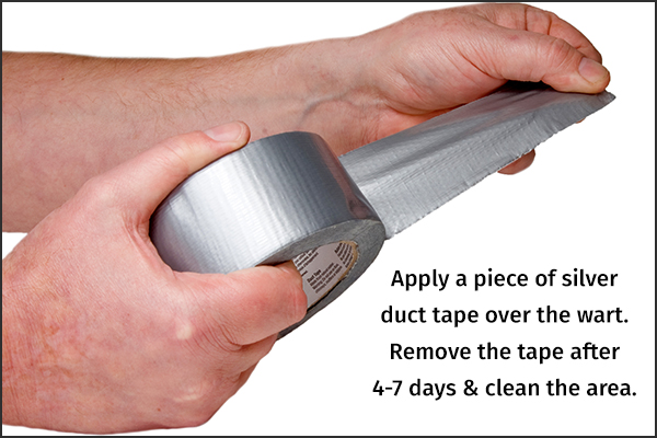 applying a piece of silver duct tape can help