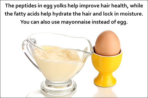 egg yolks can help improve hair health
